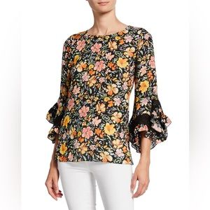 Kobi Halperin Floral Black Blouse